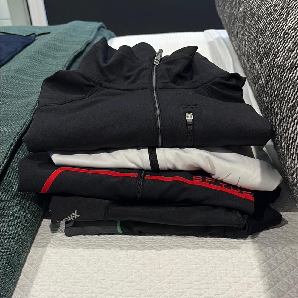 Black and White Zip-Up Jackets